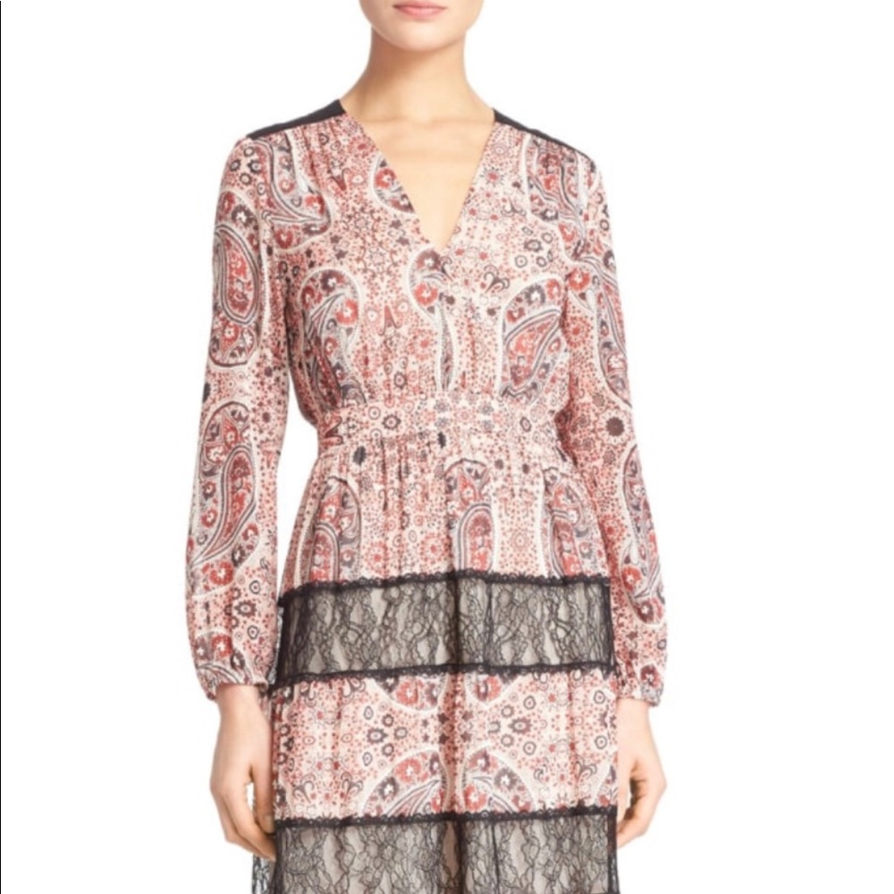 NWT ALICE + OLIVIA  'Daren Maxi Dress